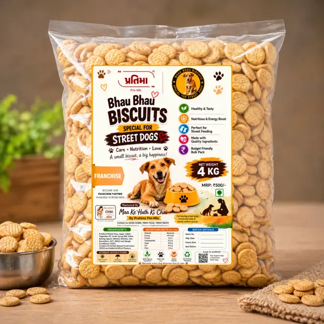 Dog Biscuits for Street Dogs — 4 KG Vegetarian Pack
